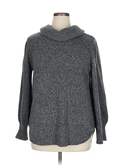 Pre-owned Tahari Turtleneck Sweater In Gray
