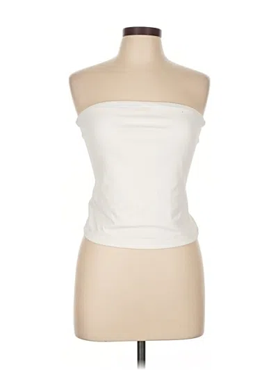 Pre-owned Garage Tube Top Ivory Strapless Neckline Tops In White