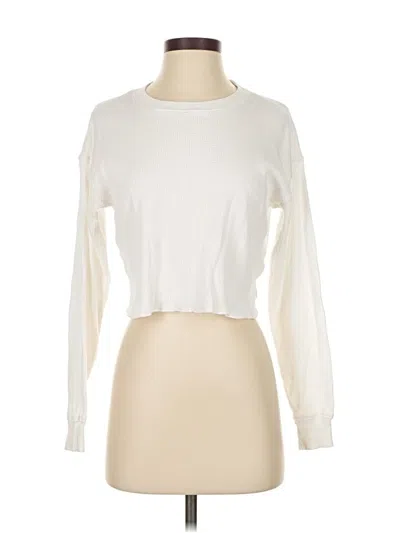 Pre-owned Tna Long Sleeve T-shirt In White