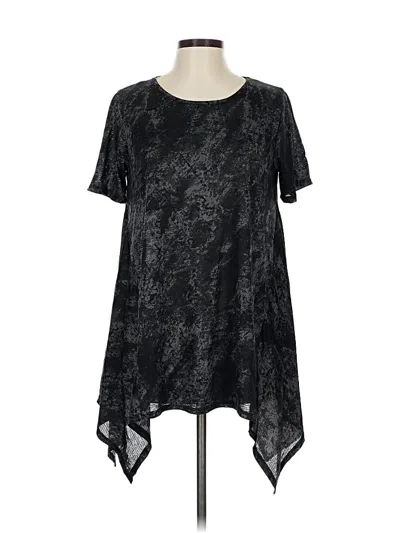 Pre-owned Heimish Usa Short Sleeve Blouse In Black