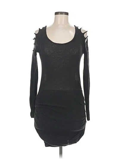 Pre-owned Maje Casual Dress In Black