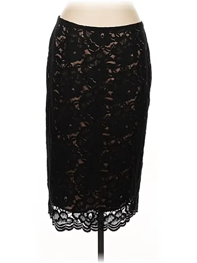 Pre-owned New York And Company Formal Skirt In Black