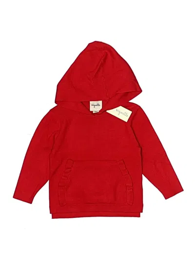 Vignette Pullover Hoodie In Red