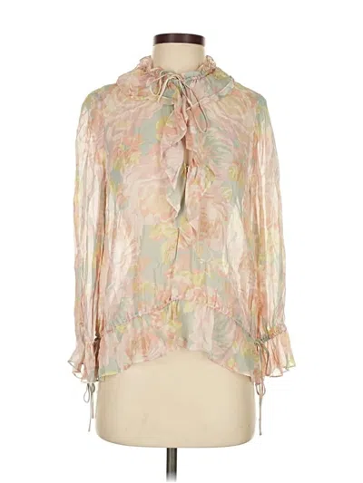 Zara Long Sleeve Blouse In Multi