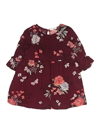 Pre-owned Gap Kids' Dress In Burgundy