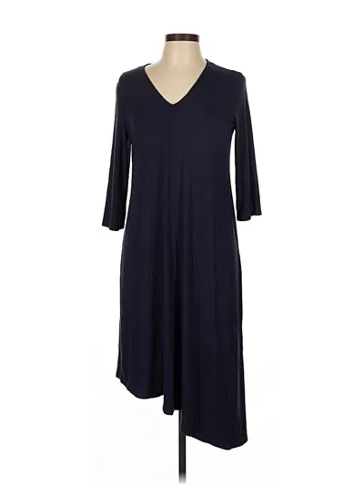 Pre-owned Eileen Fisher Casual Dress In Blue
