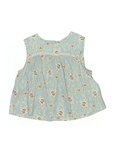 Pre-owned Zara Kids' Sleeveless Blouse In Blue
