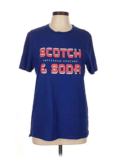 Pre-owned Scotch & Soda Short Sleeve T-shirt In Blue