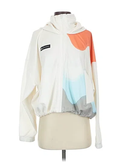 Pre-owned Adidas Originals Windbreaker Jacket In White
