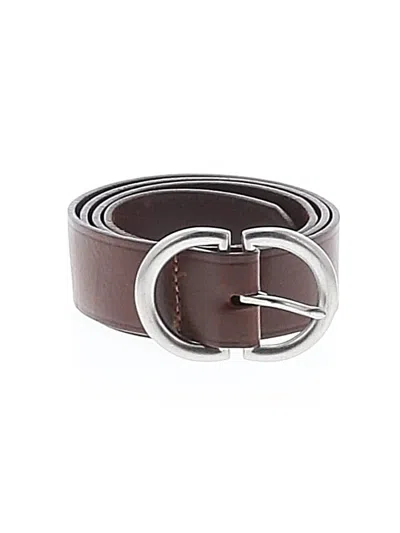 Pre-owned Ann Taylor Loft Leather Belt In Brown