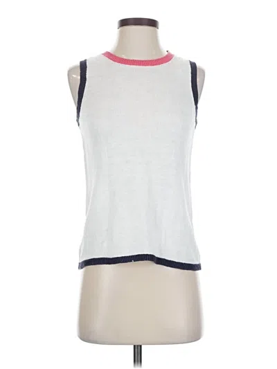 Pre-owned Boden Sweater Vest In White
