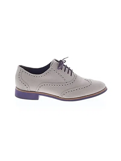 Pre-owned Cole Haan Flats In Gray