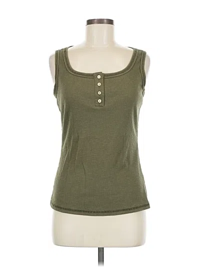 Pre-owned Fashion Tank Top Green Sweetheart Neckline Tops