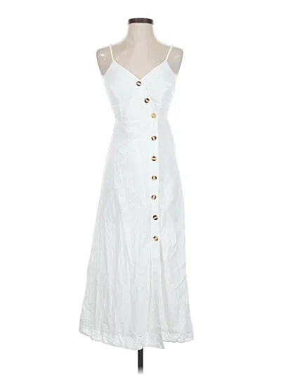 Pre-owned Japna Casual Dress In White