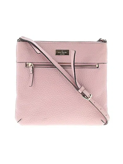 Pre-owned Kate Spade New York Leather Crossbody Bag In Pink