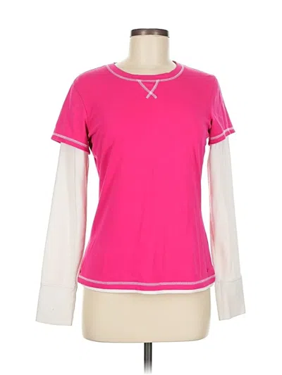 Pre-owned Athletic Works Sweatshirt In Pink