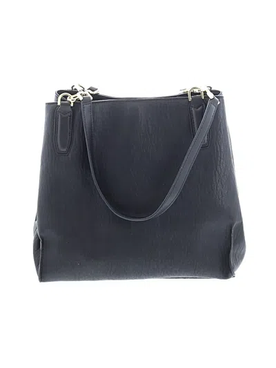 Pre-owned Calvin Klein Leather Tote Bag In Black