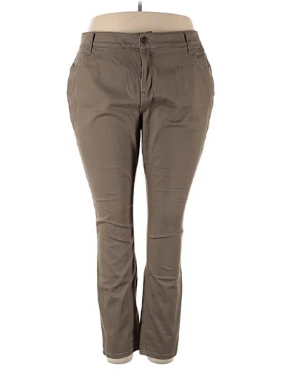 Pre-owned Liz Claiborne Khaki Pant In Brown