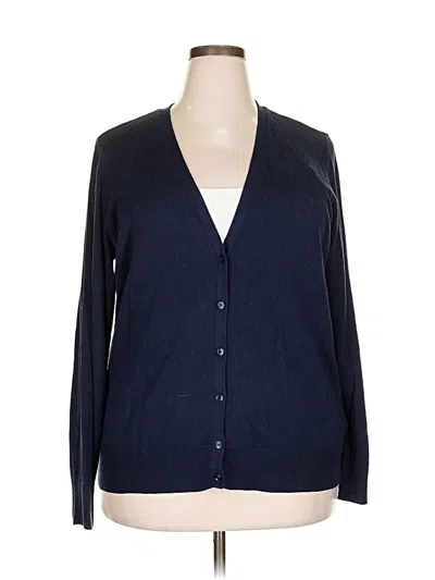 Pre-owned Amazon Essentials Cardigan Sweater In Blue
