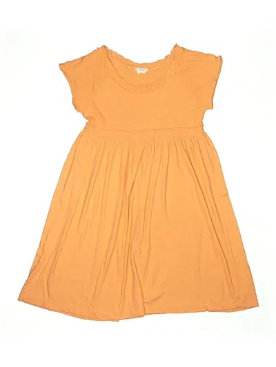 Pre-owned Crewcuts Kids' Dress In Orange