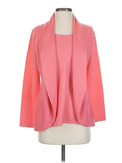 Pre-owned Briggs Cardigan Sweater In Pink