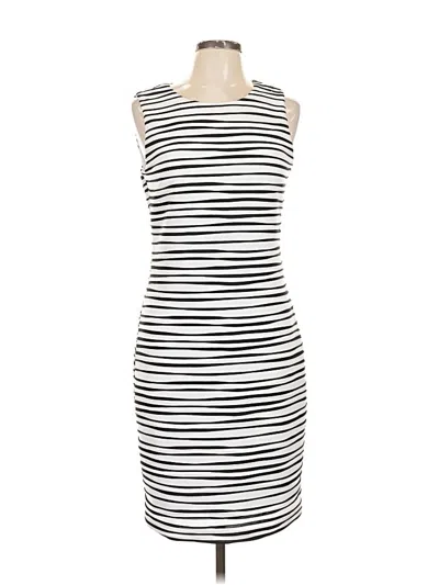 Pre-owned Calvin Klein Casual Dress In White