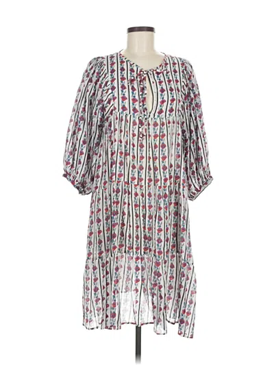 Pre-owned Assorted Brands Casual Dress In White