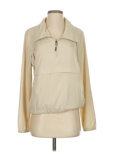 Pre-owned New Balance Cardigan Sweater In Brown