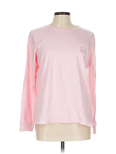 Pre-owned Vineyard Vines Long Sleeve T-shirt In Pink
