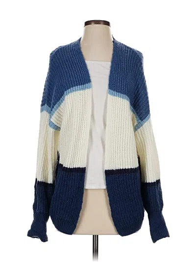 Pre-owned Z Supply Cardigan Sweater In Blue