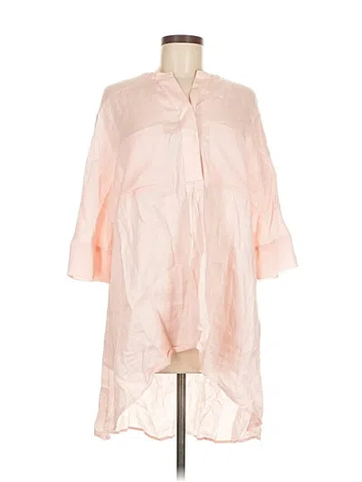 Pre-owned Anne Klein 3/4 Sleeve T-shirt In Pink