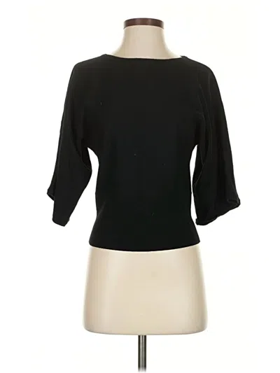 Pre-owned Talbots Wool Cardigan Sweater In Black