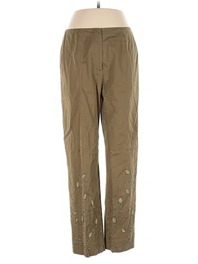 Pre-owned Carlisle Khaki Pant In Gold