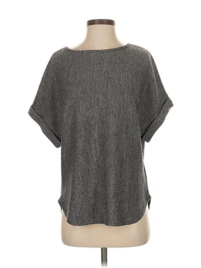 Pre-owned Max Studio Short Sleeve T-shirt In Gray