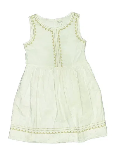 Pre-owned Crewcuts Outlet Kids' Dress In White