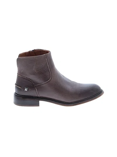 Pre-owned Franco Sarto Ankle Boots In Brown