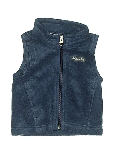 Pre-owned Columbia Babies' Sweater Vest In Blue