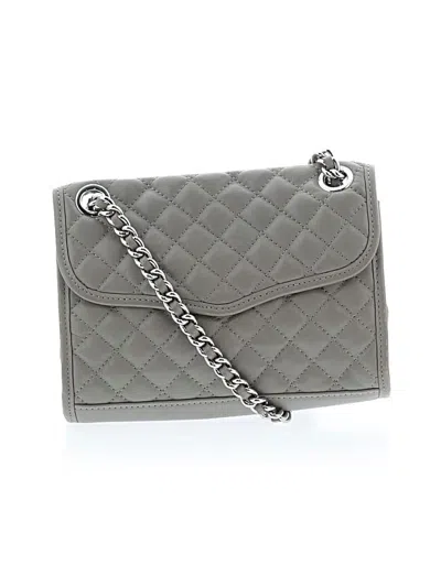 Pre-owned Rebecca Minkoff Leather Crossbody Bag In Gray
