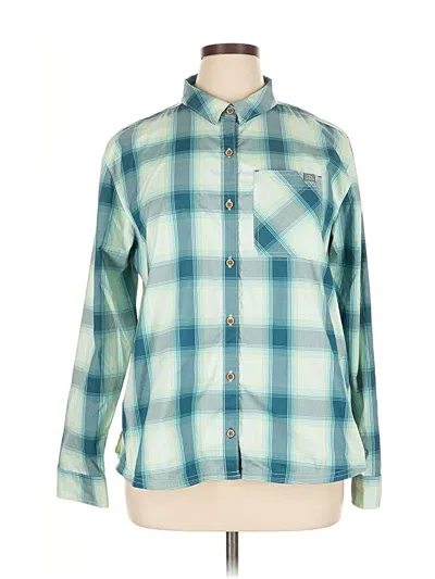 Pre-owned L.l.bean Long Sleeve Blouse In Blue