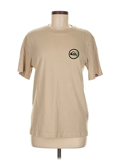 Pre-owned Quiksilver Short Sleeve T-shirt In Brown