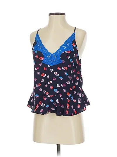 Pre-owned Rebecca Taylor Sleeveless Blouse In Blue