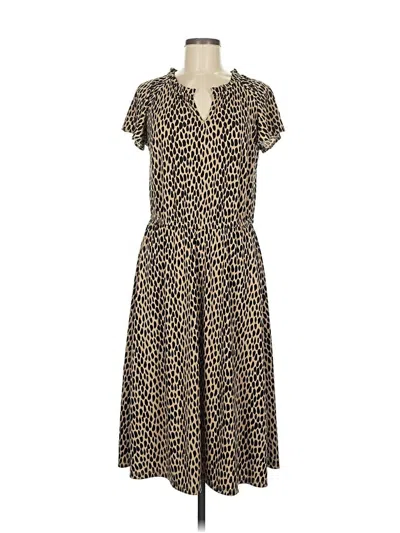 Pre-owned Talbots Casual Dress In Brown