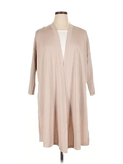 Pre-owned Anne Klein Cardigan Sweater In Brown