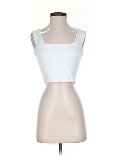 Pre-owned Susana Monaco Tank Top Silver Strapless Neckline Tops
