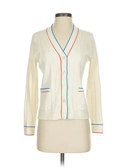 Pre-owned Kule Cardigan Sweater In White