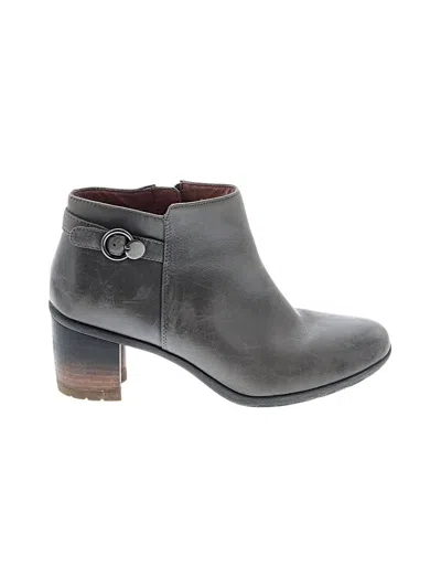 Pre-owned Dansko Ankle Boots In Gray