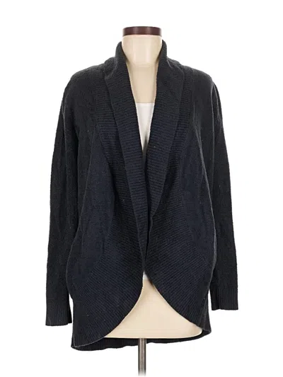 Pre-owned Barefoot Dreams Cardigan Sweater In Black
