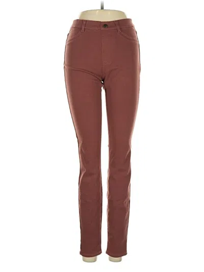 Pre-owned Uniqlo Jeggings In Brown