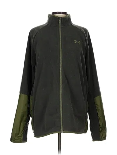 Pre-owned Under Armour Track Jacket In Green