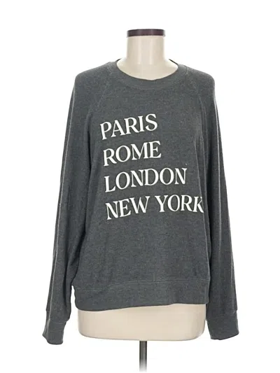 Pre-owned Z Supply Sweatshirt In Gray